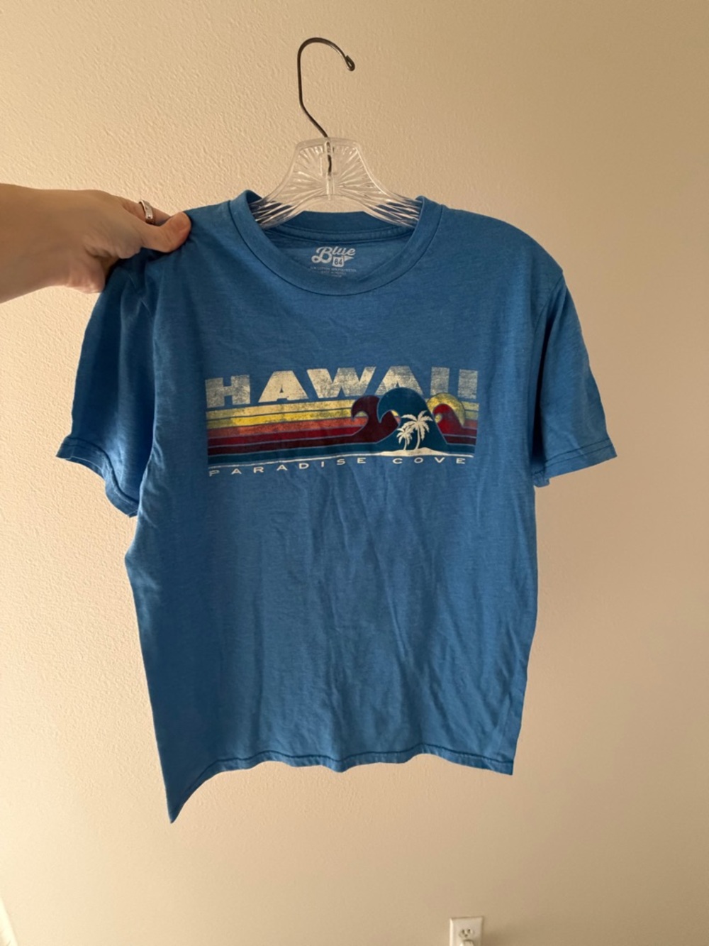 Blue 84 Vintage-Style Graphic Tee in Blue